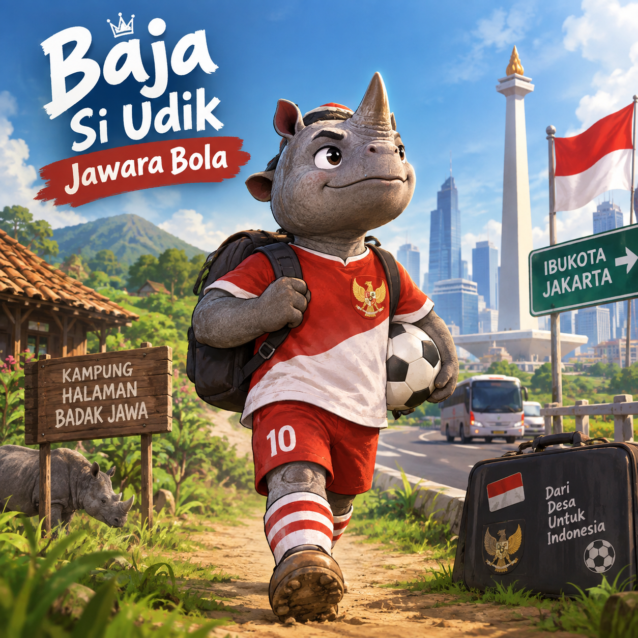 Visual karya BAJA SI UDIK JADI JAWARA BOLA